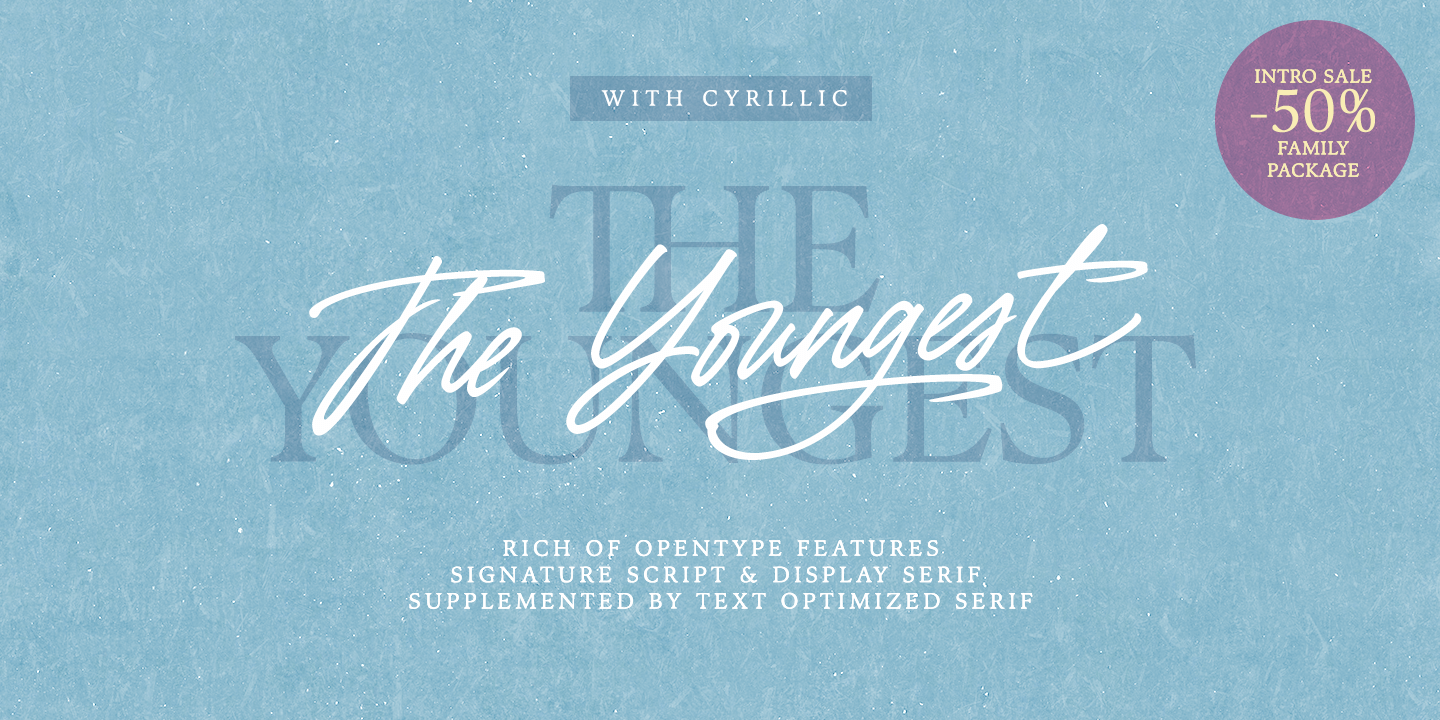 The Youngest Script Font preview